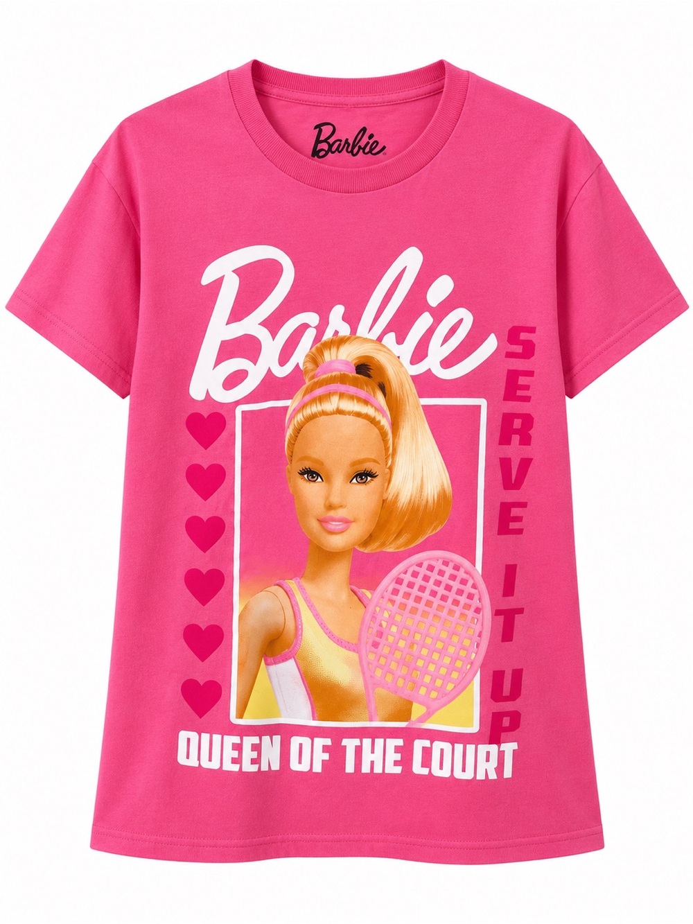 Barbie Pink Graphic 'Queen of the Court' Tennis Tee